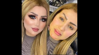 ماكيره ساره مكياج قبل وبعد احترافي 💄