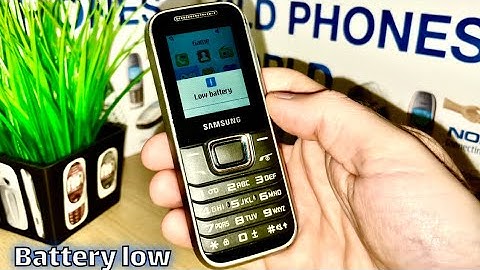 Samsung GT-E1230 battery low & keypad locked/unlocked sound - by Old Phones World