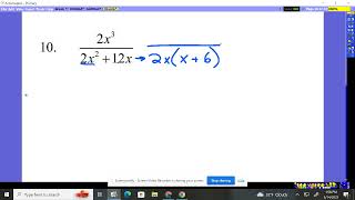 Algebra 2 Chapter 9 Practice Test #10