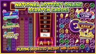🎉 NATIONAL LOTTERY ONLINE SCRATCH CARDS!💥 Playing Requested Instant Win Games! 🤞🥳 screenshot 1