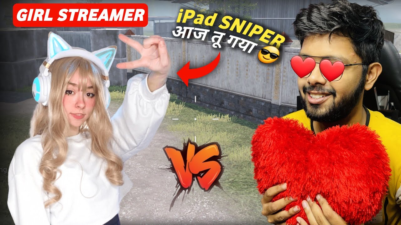 Girl Streamer VS Android Gamer Yeh Ladki Pro hai bhai 😵 1V1 M24