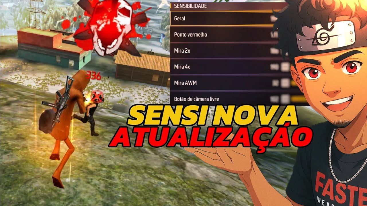 MELHOR SENSIBILIDADE NOVA ATUALIZAÇÃO Com e sem DPI Para dar FULL VERMELHO!! Free Fire - K7 FF