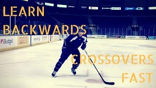 Easy Way to Teach Hockey Backwards Takeoffs (Crossovers)
