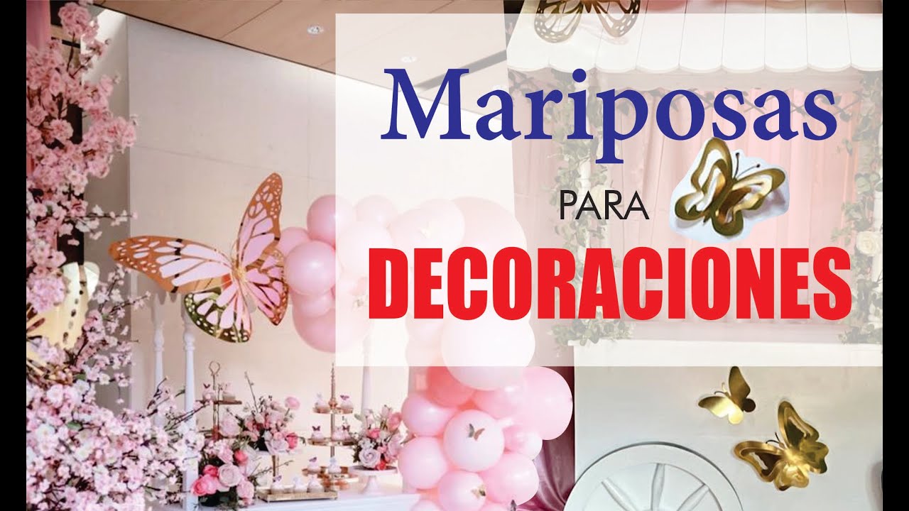 Mariposa de papel brillante | Decoración de eventos