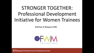 4-22-22-Part 1-Inaugural Dept. of Medicine Women in Medicine & Science Seminar Creating a Roadmap