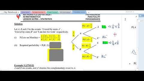 H2 Math Probability Lecture 3