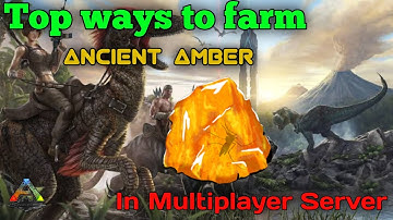 How to farm unlimited ancient amber. Farm amber easy trick.#arkmobile