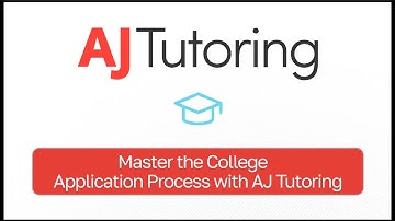 AJ Tutoring College Admissions Counseling Overview Video