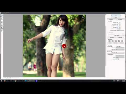 Cách kéo dài chân trong photoshop
