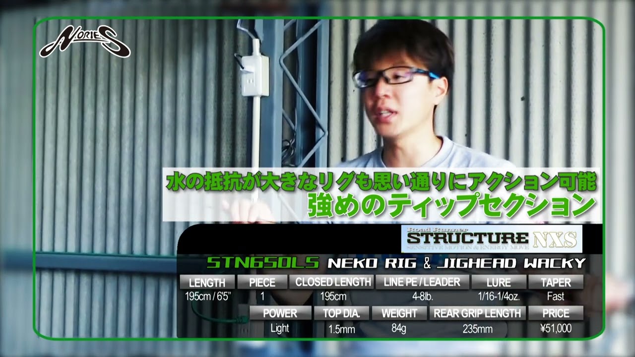 STN650LS】ロッド解説－Road Runner STRUCTURE NXS STN650LS 