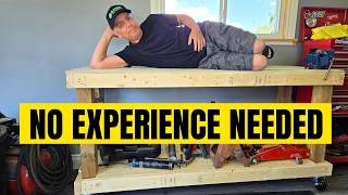 I Was Scared to Build This Workbench… But It Turned Out Rock Solid 🪚