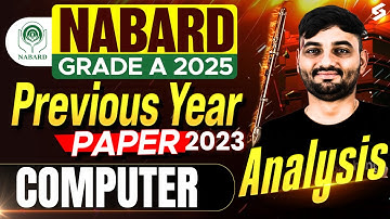 NABARD Grade A PYQs 2023 | NABARD Grade A Computer PYQs 2023 | NABARD Computer PYQs | Sunil Sir