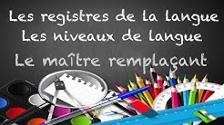 les registres de la langue