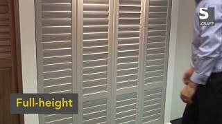 The Shutter Shop in London offers plantation shutters in a variety of styles and shapes. This video from our manufacturer - S Craft - 