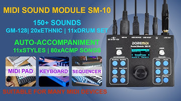 【DOREMiDi】How to Use the DOREMiDi Auto Accompaniment MIDI Sound Module (SM-10)