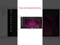 Ubuntu Installation in 1 Minute 🔥 | Step-by-Step Guide
