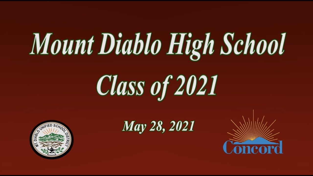 Mt. Diablo High School Graduation 2021 YouTube