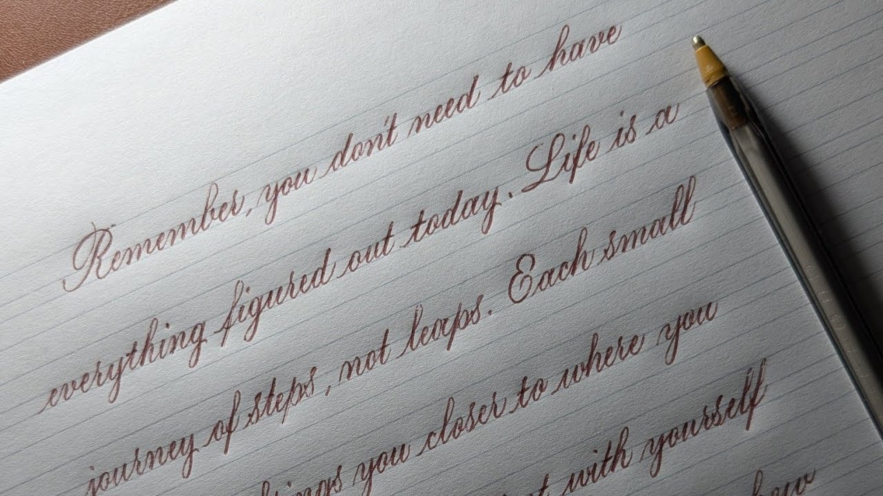 Beautiful and neat handwriting | Copperplate handwriting with ballpoint ...