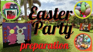 Easter Party Prep and Decorate | DIY | Easter Egg Hunt