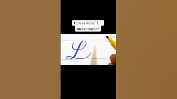 How to write L on cut marker| English writing |master qalam 605 ♥️#calligraphymasters #writing #fly