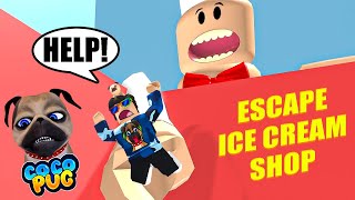 Cocopug Needs To Escape Ice Cream Shop Obby