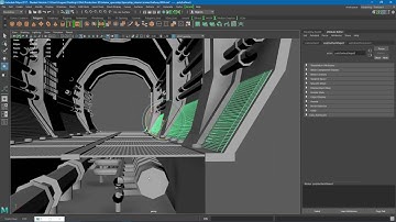 Interior Spaceship Speed Modelling Part3 [MAYA]