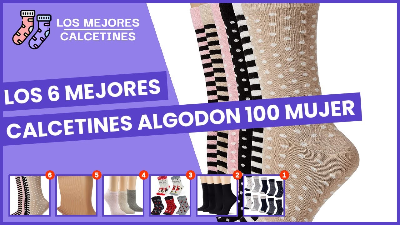Los 6 mejores calcetines algodon 100 mujer