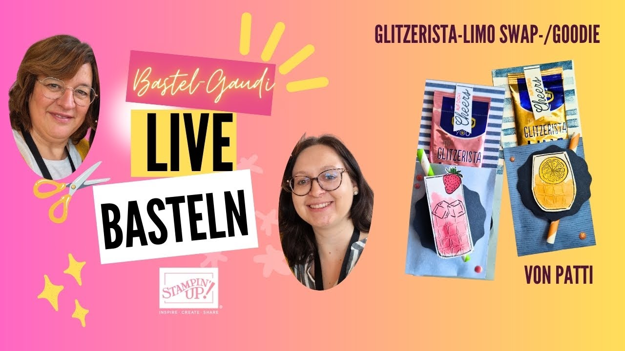 Glitzerista-Limo-swap I Bastel-Gaudi Part 24/2025 I Live-Basteln I Stampin'Up!