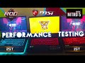 Acer Nitro 5 (GTX 1650) vs Asus ROG Strix G (GTX 1650) vs MSI GF63 (GTX 1650 MaxQ)- performance test