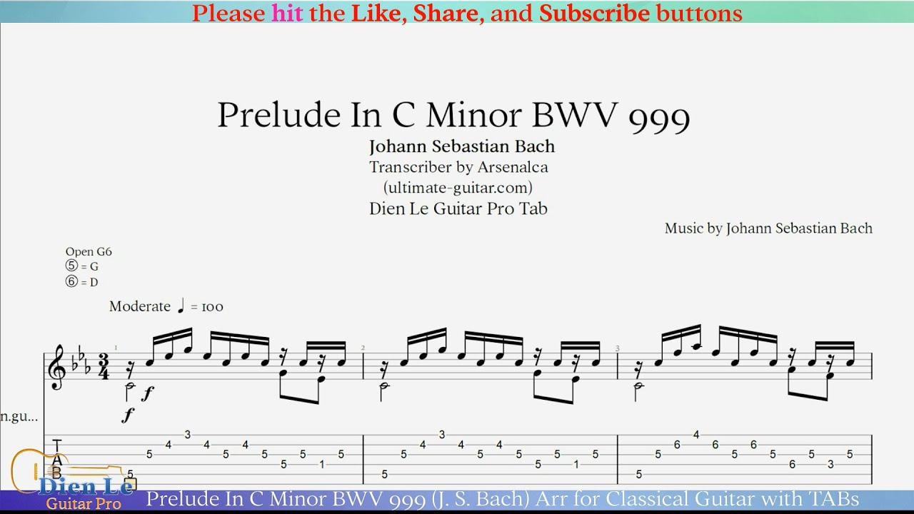 J.S. Bach, Classical Guitar Transcriptions