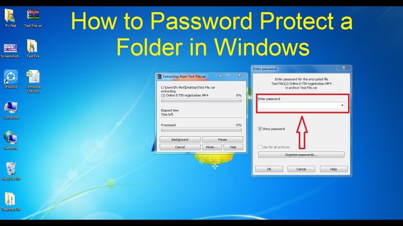 how to password protect a folder on iphone