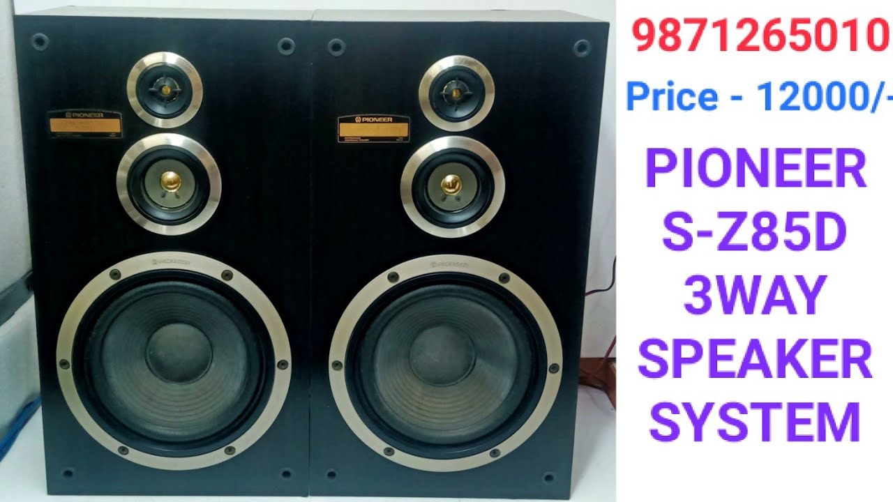 PIONEER S-Z85D 3WAY SPEAKER SYSTEM Very Nice Condition 👍 Price