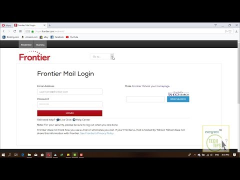 Frontier Mail Login Steps Tutorial | Web Tech Tutorial