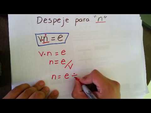 Despeje de Formulas Resolucion de Ejercicios / CDA Nivel Basico Principiante/ Video 1 Ejemplos