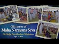 Glimpses of maha narayana seva at hill view stadium  sri sathya sai aradhana mahotsavam  2024