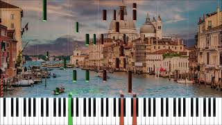 Mendelssohn - Venetian Boat Song Op. 19, No. 6 (Synthesia Piano Tutorial)