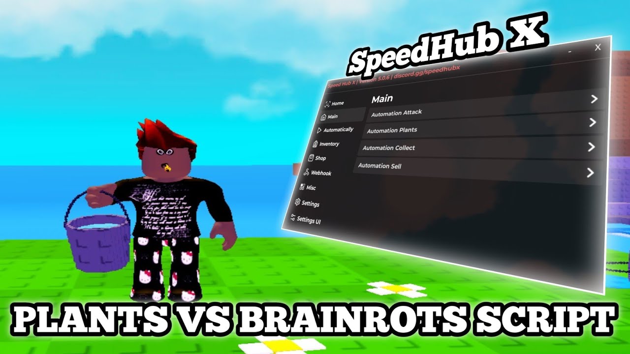 [OP🔥] Plants Vs Brainrots Script | SpeedHub X | Kill Aura | Auto buy ...