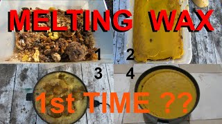 HOW TO Render Beeswax From Honeycomb. | EASY Way To Melt BEESWAX