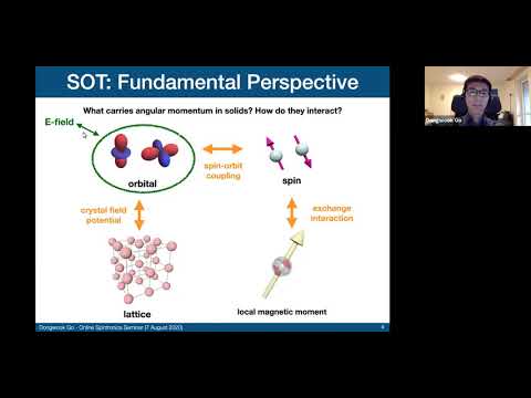 Online Spintronics Seminar #35: Dongwook Go