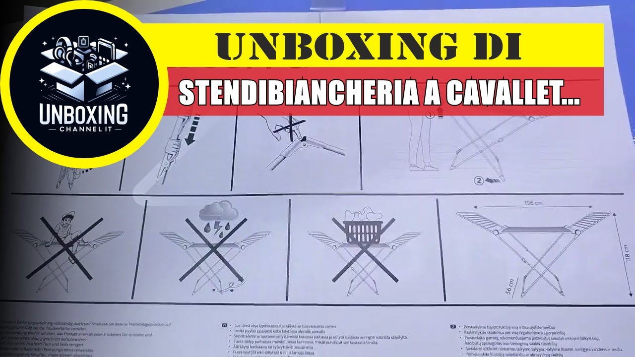 Vileda Soft Care, Stendibiancheria a cavalletto - YouTube