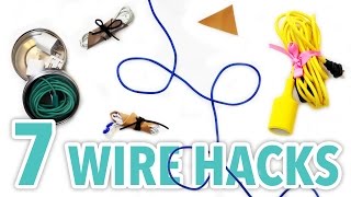 7.9″ Wire Leads Black 3 x 1.5V C Battery Batteries Holder Case 7 DIY Wire Organization Hacks - HGTV Handmade