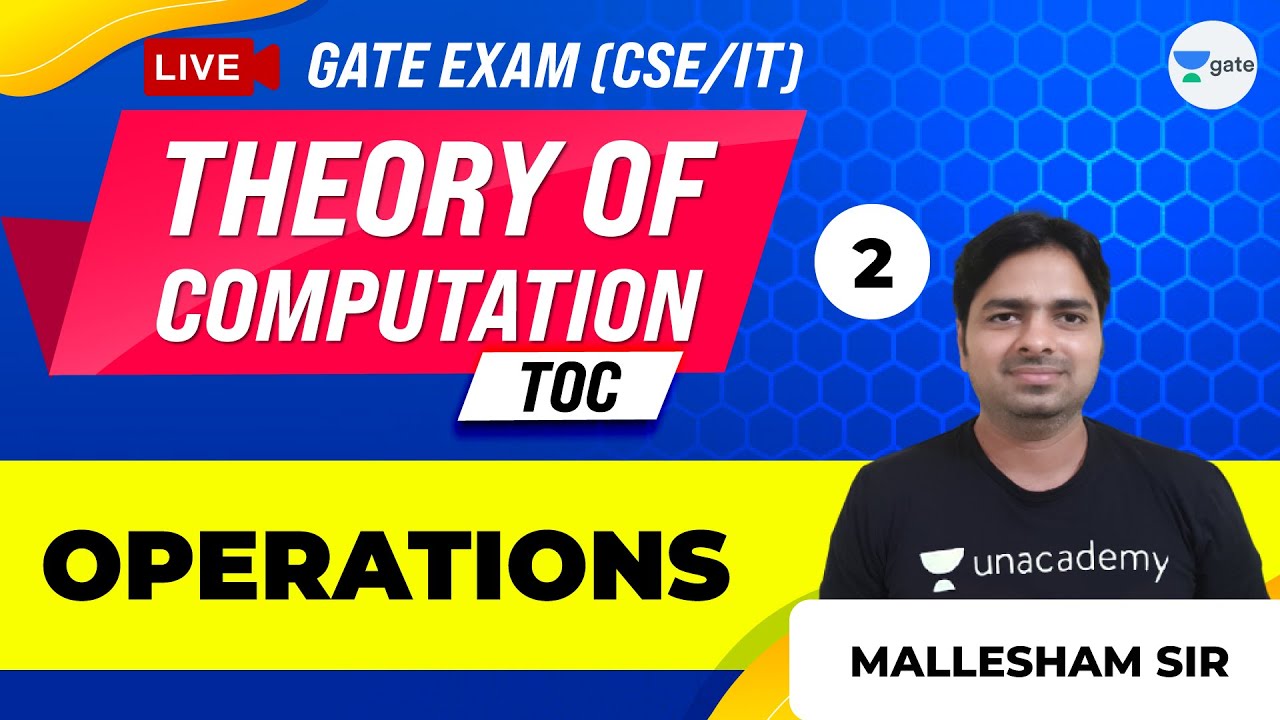 Theory of Computation (TOC) | Operations | Lec 2 | GATE Computer ...