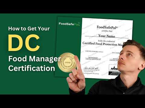 Food Handler Certification Washington Dc