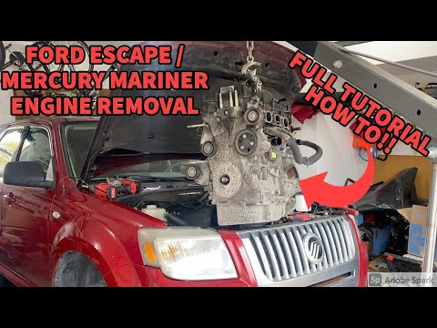 Ford Escape / Mercury Mariner Engine Removal How To - 2.5 Liter - Low Compression - Through the Top