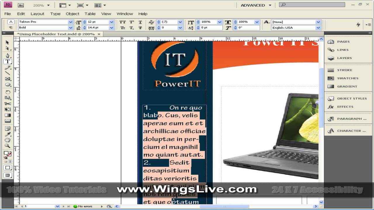 Adobe InDesign CS4 WingsLive com - YouTube