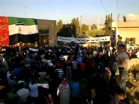 8 11 Oum Walad, Daraa أوغاريت   أم ولد حوران   مظاهرة حاشدة  النصرة لحمص  ثالث أيام عيد الأضحى