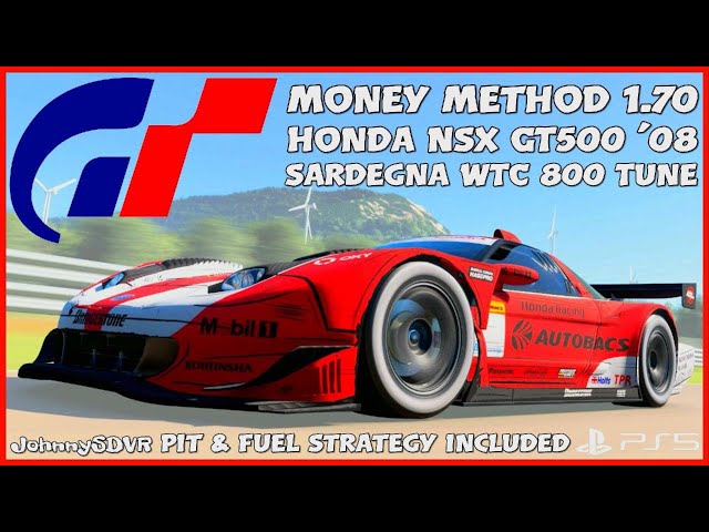 Gran Turismo 7 - Honda NSX GT500 '08 800PP Tune | Sardegna WTC 800