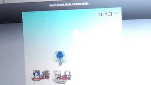 Super smash Flash 2 Demo v0.8a Sonic vs Mario