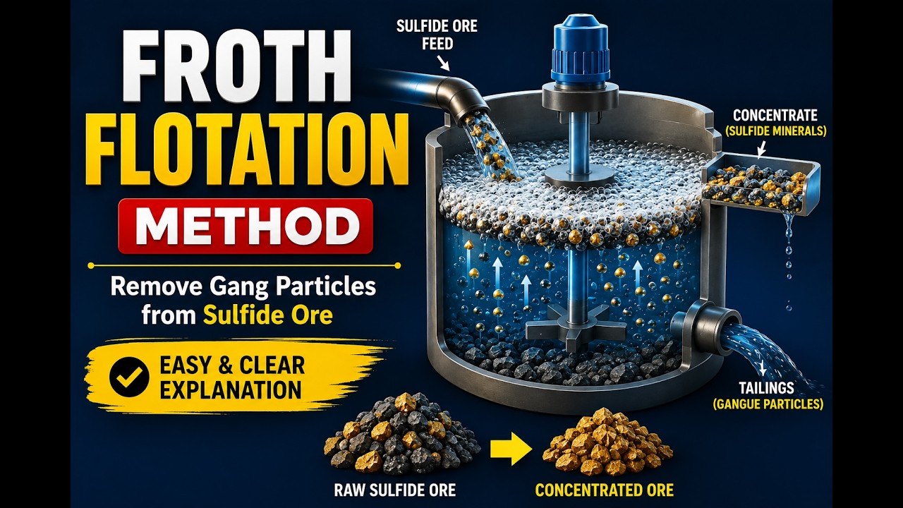 Froth Flotation Method Explained (Easy) | Concentration of Sulphide ...