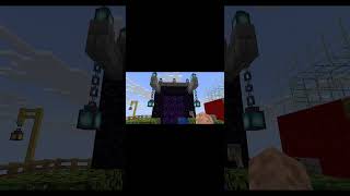 #minecraft a Automatic nether portal please like &amp; subscribe 😄